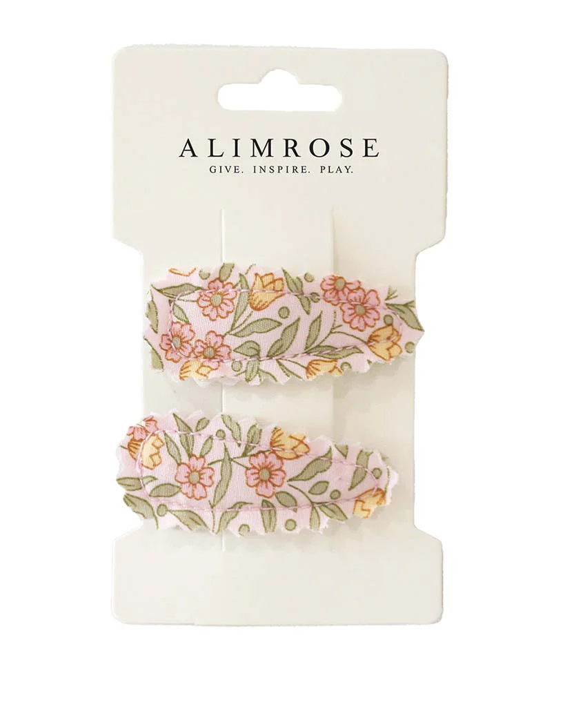 Alimrose Hair Clip Set - Blossom Lily Pink