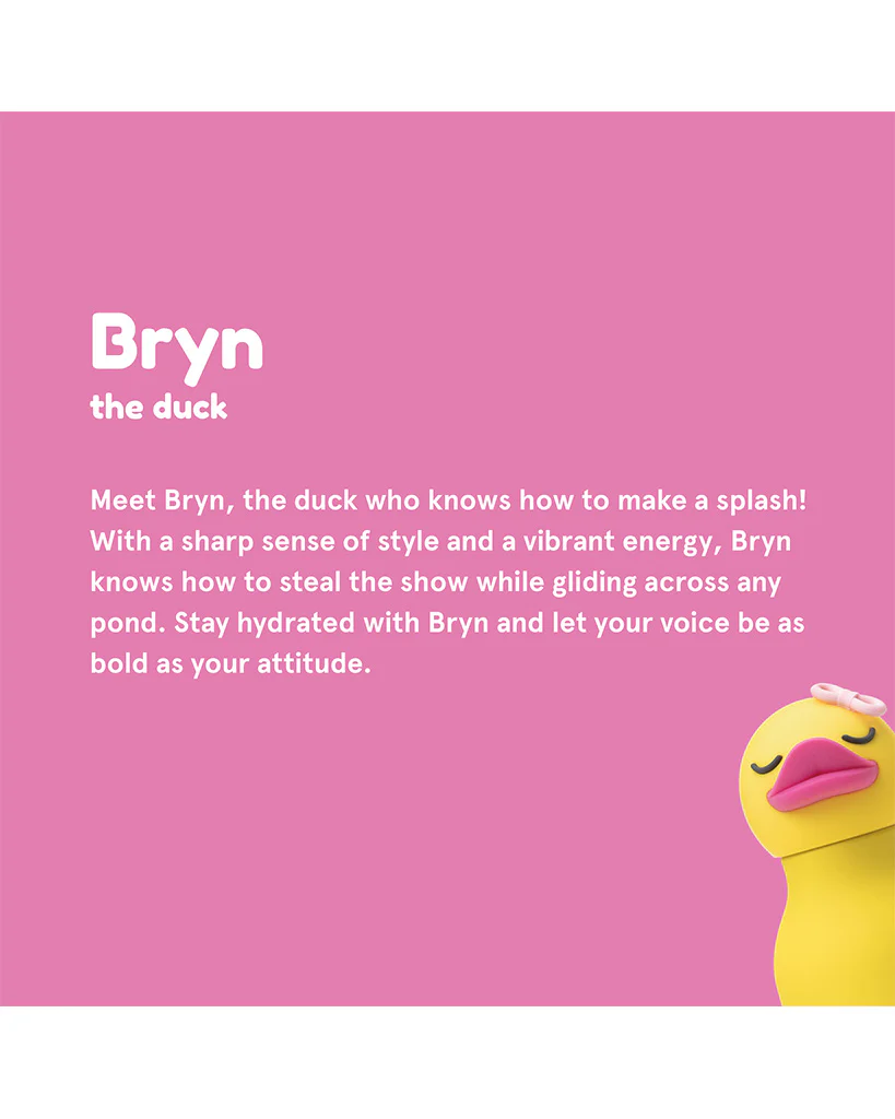 Asobu 16oz Bestie Insulated Stainless Steel Water Bottle - Bryn the Duck - Image 2