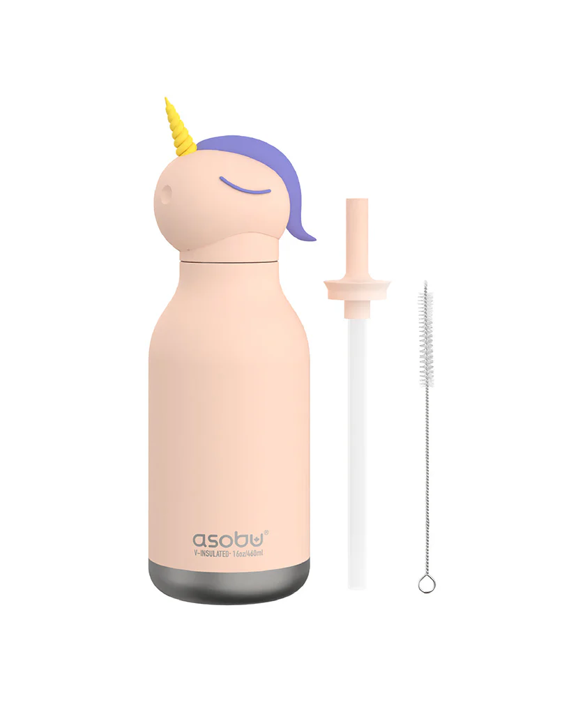 Asobu 16oz Bestie Insulated Stainless Steel Water Bottle - Sparkle the Unicorn - Image 4