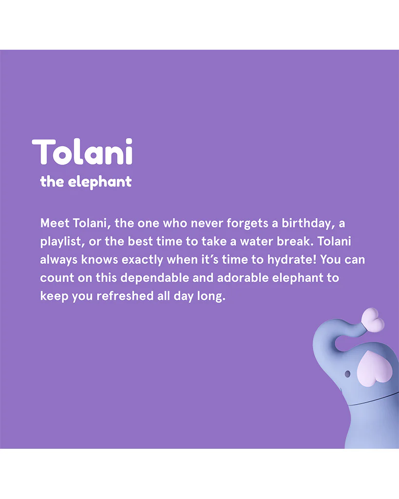 Asobu 16oz Bestie Insulated Stainless Steel Water Bottle - Tolani the Elephant - Image 2