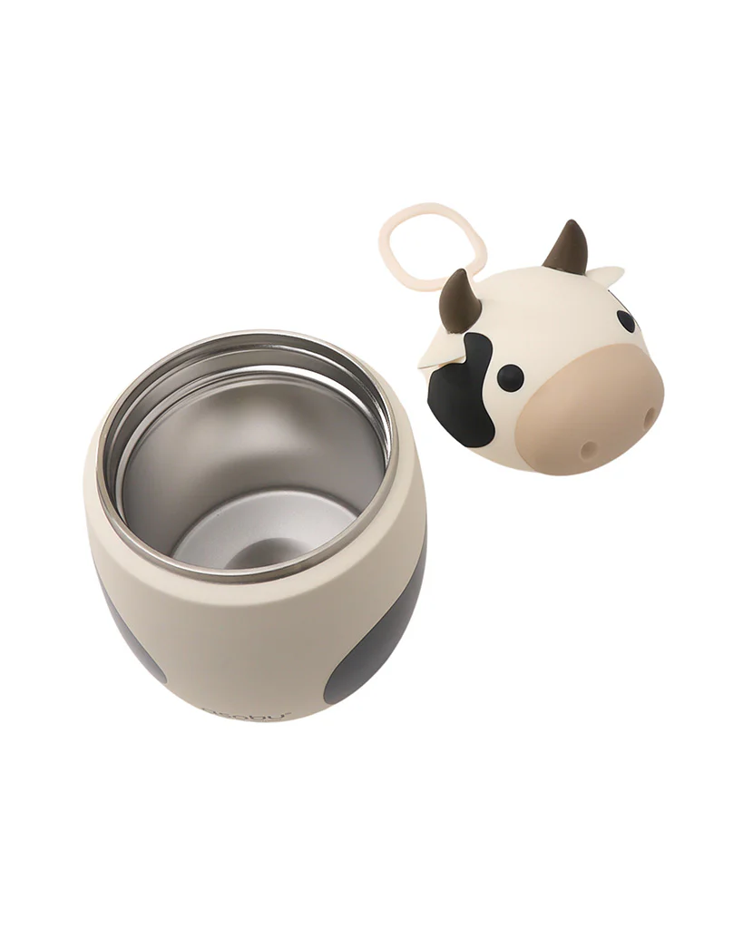Asobu 20oz Bestie Foodies Insulated Stainless Steel Food Container - Willow the Cow - Image 2