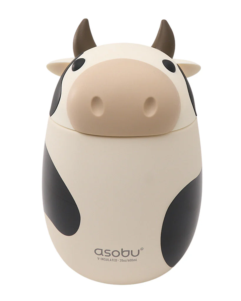 Asobu 20oz Bestie Foodies Insulated Stainless Steel Food Container - Willow the Cow - Image 4
