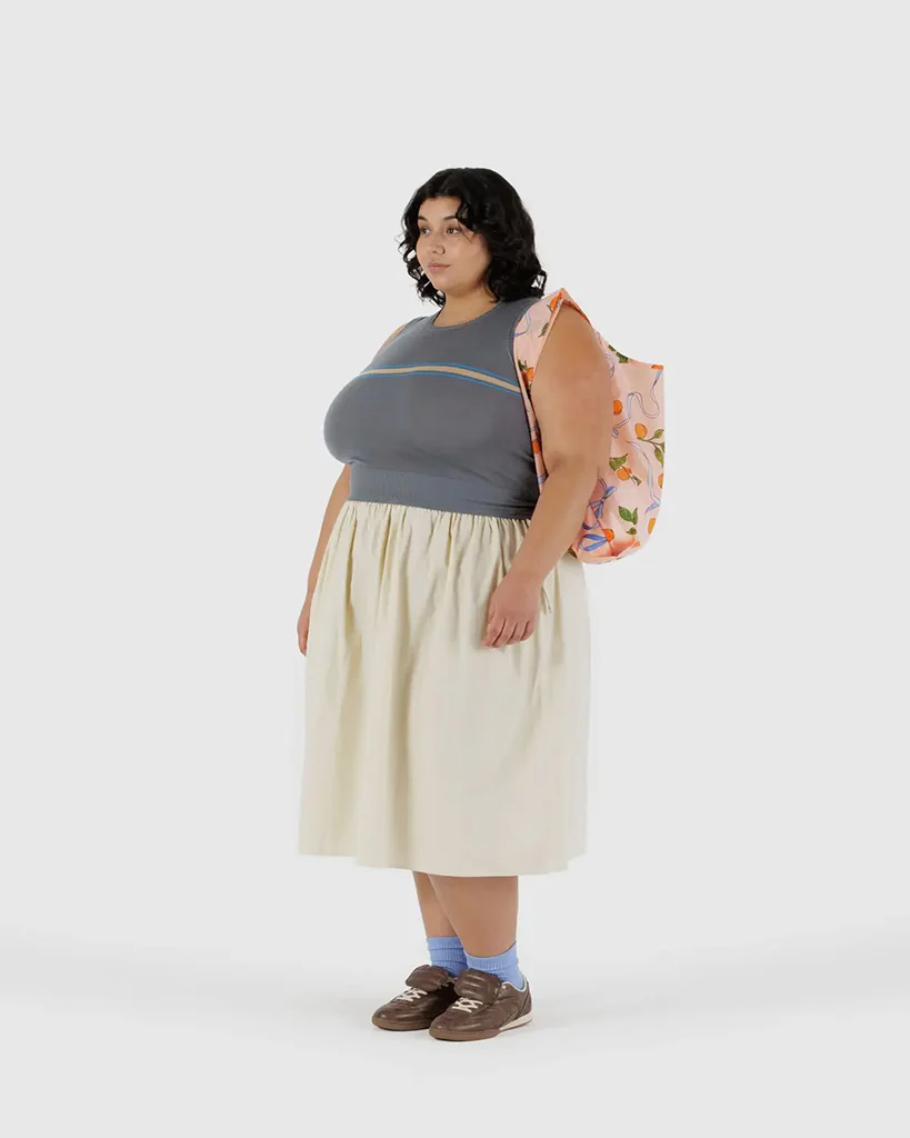 Baggu Reusable Bag - Apricots & Ribbons - Image 3