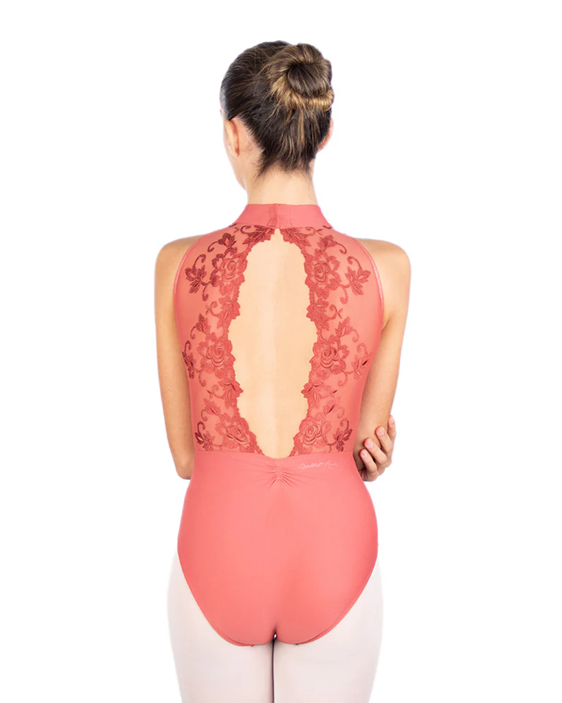 Ballet Rosa Amelie Floral Mesh Lace Open Back Sleeveless Leotard - Womens - Image 3