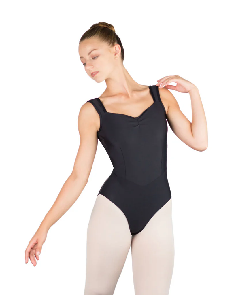 Ballet Rosa Inaya Pinch Seamed Front Lace Open Back Tank Leotard - Womens - Image 5