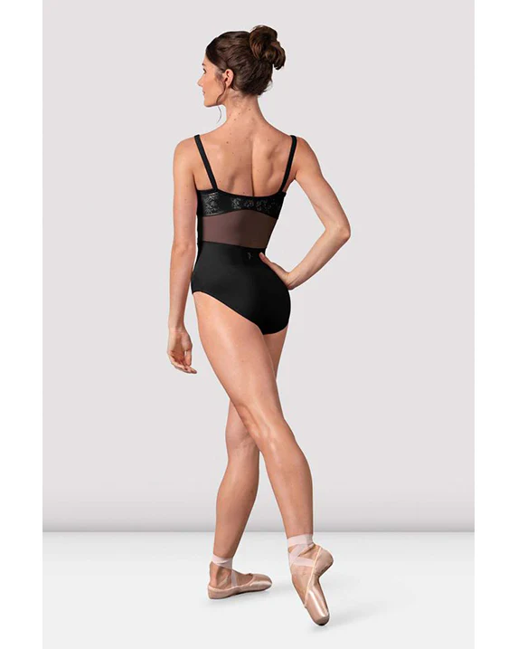 Bloch Anna Scoop Neck Delicate Floral Detail Mesh Back Camisole Leotard -  L50008 Womens - Image 6