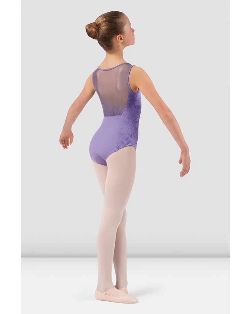 Bloch Briar Sweatheart Neck Mesh Back Lace Print Tank Leotard - CL4175 Girls - Image 4