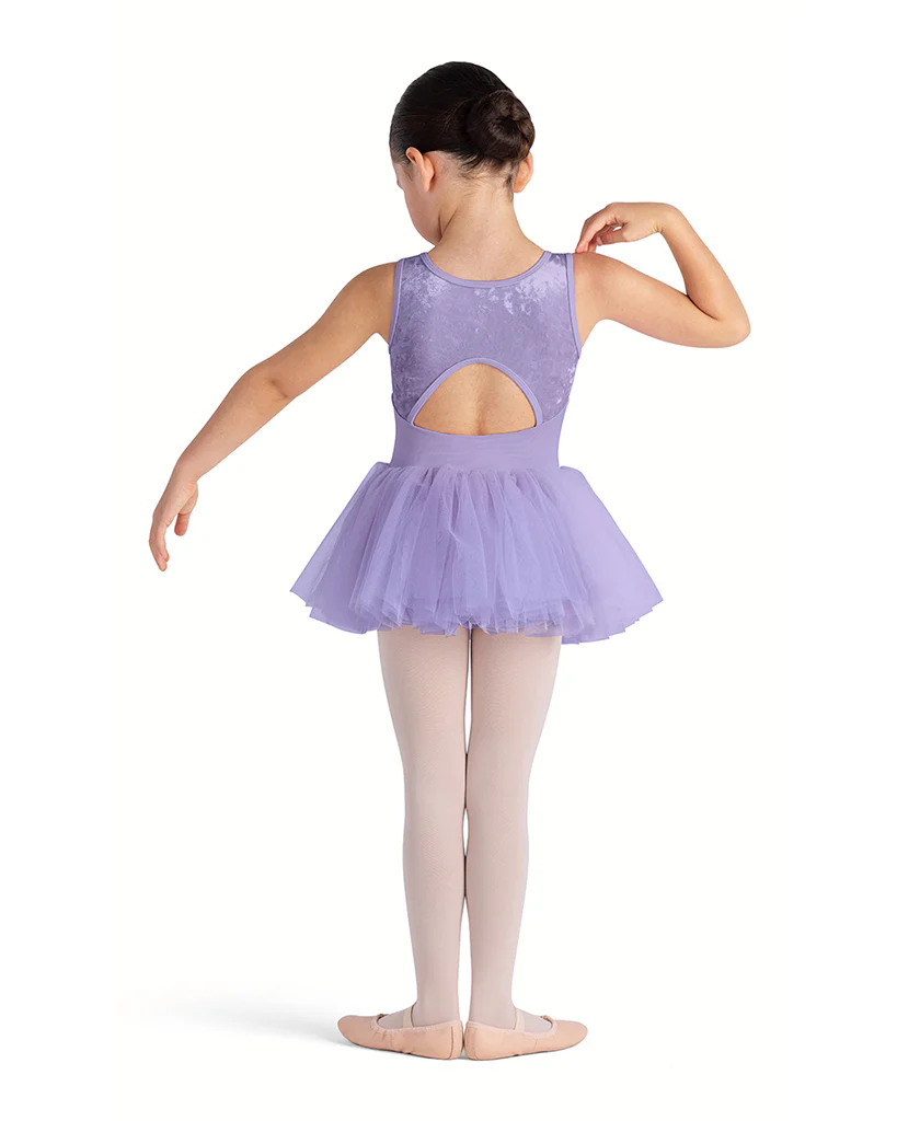 Bloch Callie Scoop Neck Diamante Velvet Open Back Tutu Ballet Dress - CL5635 Girls - Image 4