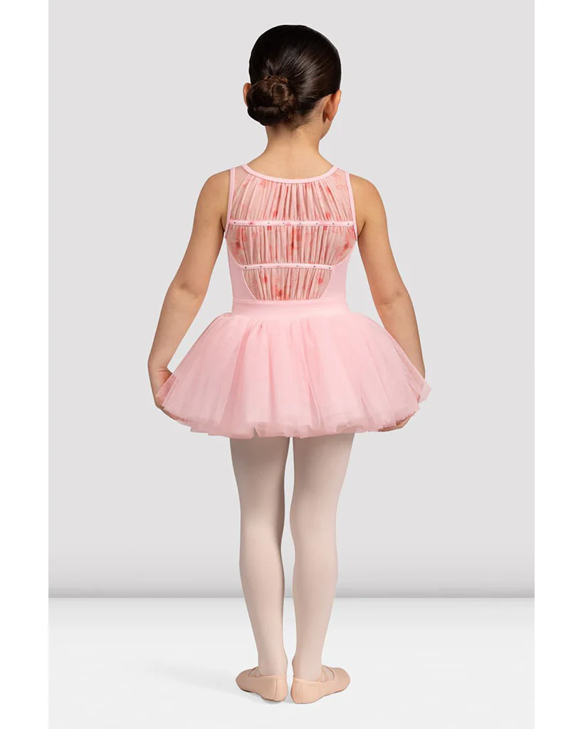 Bloch Evie Sweetheart Neck Mesh Floral Printed Back Tank Tutu Dress - CL5235 Girls - Image 2