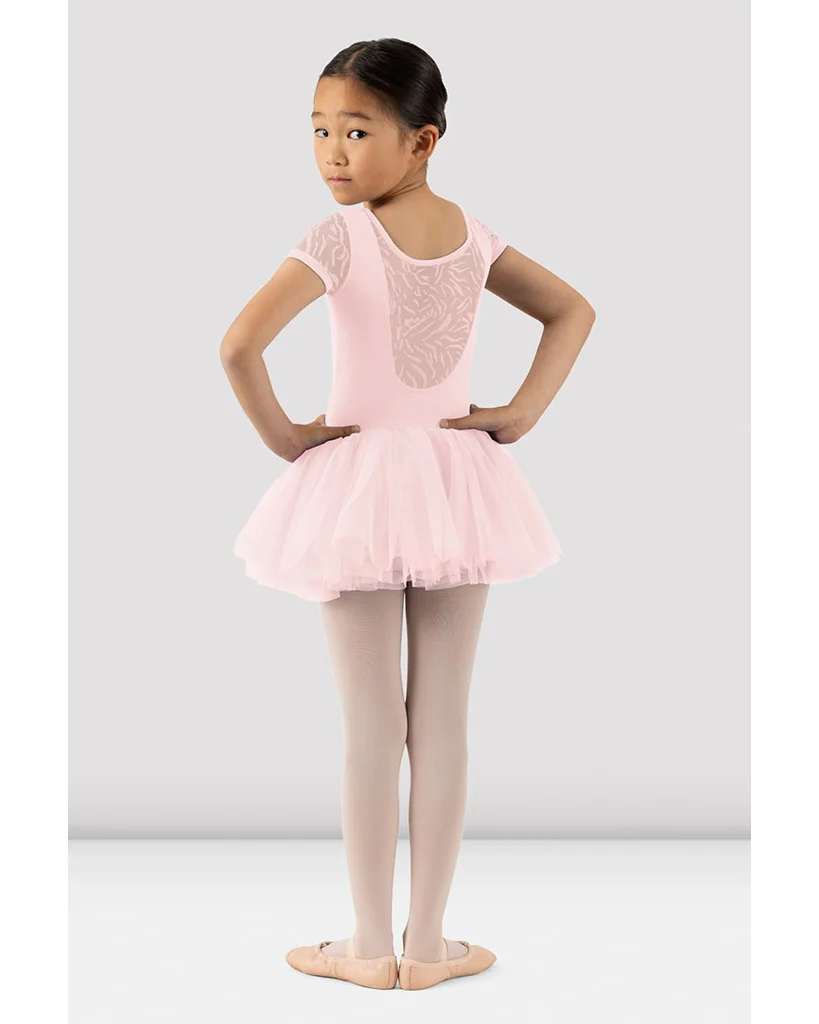 Bloch Holly Scoop Neck Mesh Detail Cap Sleeve Tutu Ballet Dress  - CL3332 Girls - Image 2