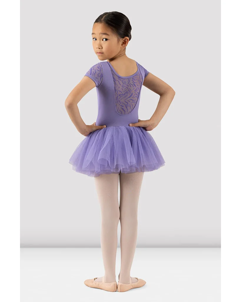 Bloch Holly Scoop Neck Mesh Detail Cap Sleeve Tutu Ballet Dress  - CL3332 Girls - Image 4