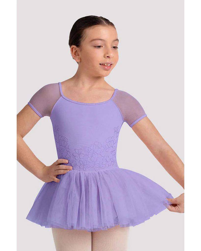 Bloch Lucy Scoop Neck Floral Embroidered Tutu Ballet Dress - CL20002 Girls - Image 5