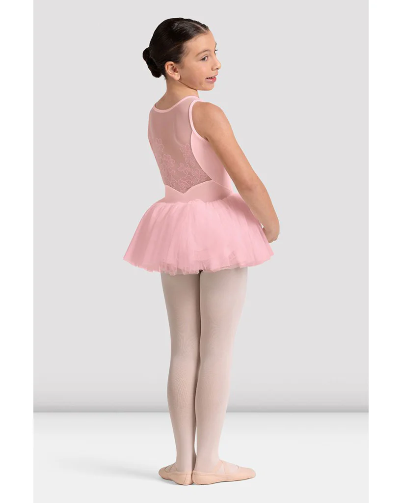 Bloch Maria Sweetheart Neck Floral Embroidered Mesh Back Tutu Ballet Dress - CL50004 Girls - Image 2