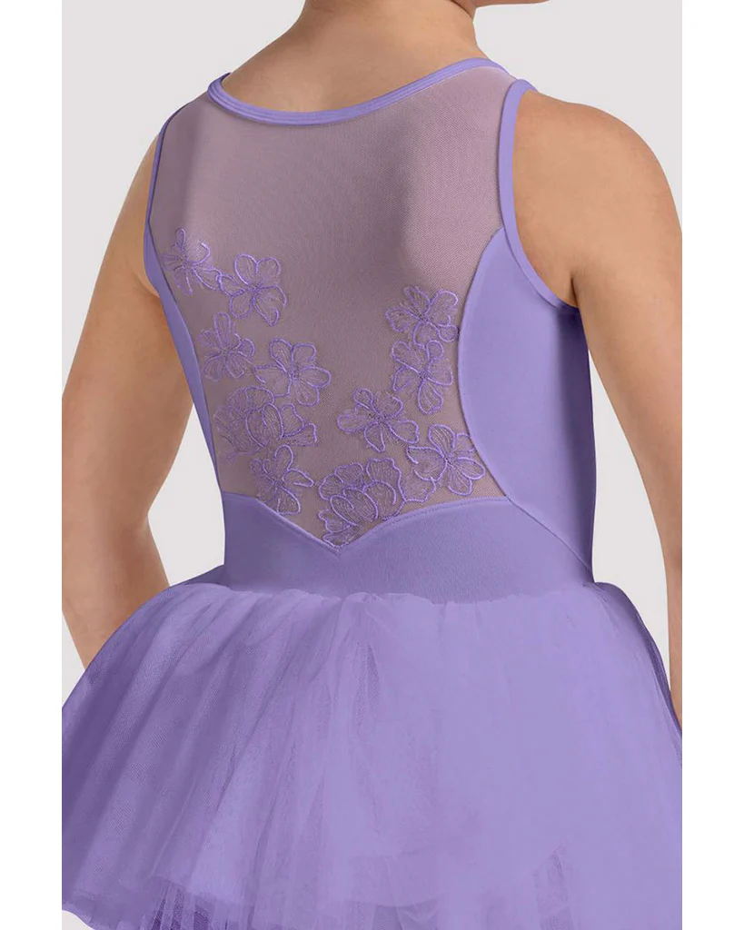Bloch Maria Sweetheart Neck Floral Embroidered Mesh Back Tutu Ballet Dress - CL50004 Girls - Image 5