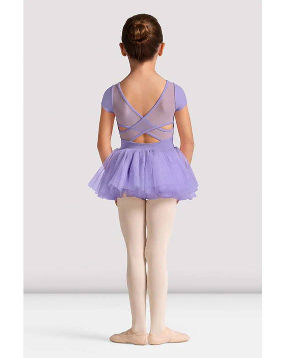 Bloch Sharon Sweetheart Neck Metallic Floral Mesh Cross Back Cap Sleeve Tutu Ballet Dress - CL20007 Girls - Image 5