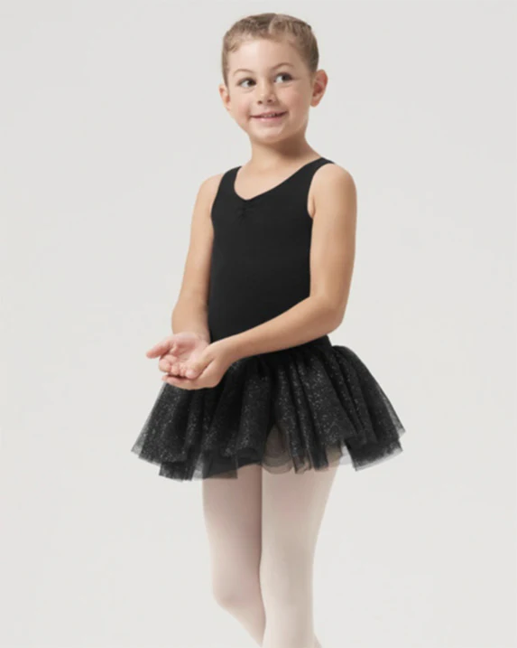 Bloch Tammy Scoop Neck Glitter Tutu Tank Ballet Dress - CL1012N Girls - Image 2