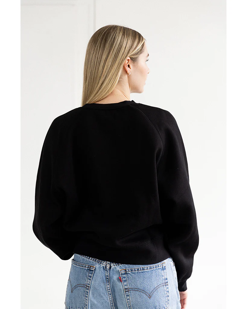 Brunette the Label Mother Daughter Cousin Crew Sweatshirt - Womens - Black / White - Image 3