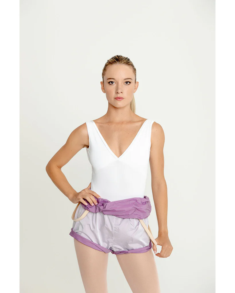 Bullet Pointe Velvet Trim Tank Leotard - Womens - Image 3