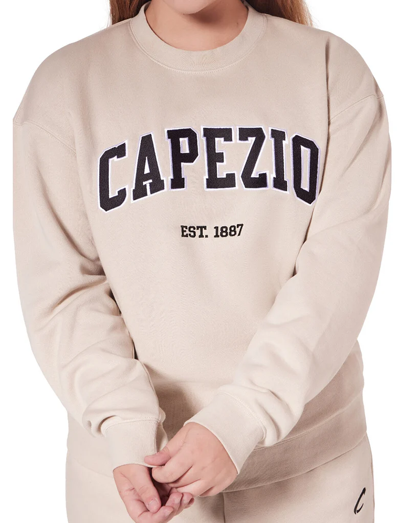 Capezio Established 1887 Crewneck Sweater - F6005U Womens - Oat - Image 3