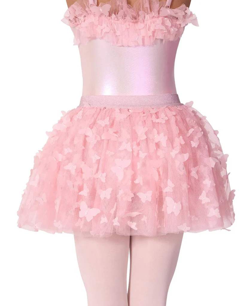 Capezio Float 3D Butterfly Tulle Pull-On Ballet Tutu - F12576C Girls - Image 4