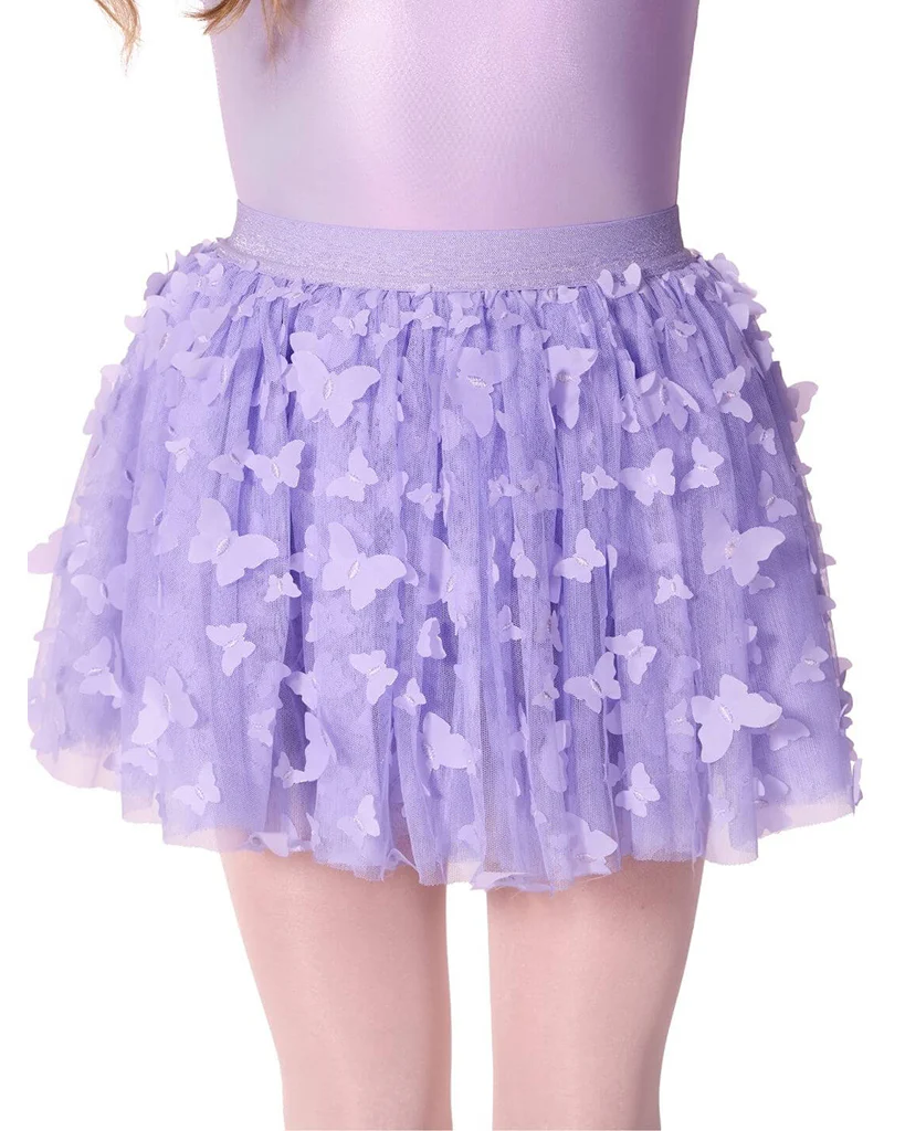 Capezio Float 3D Butterfly Tulle Pull-On Ballet Tutu - F12576C Girls - Image 5