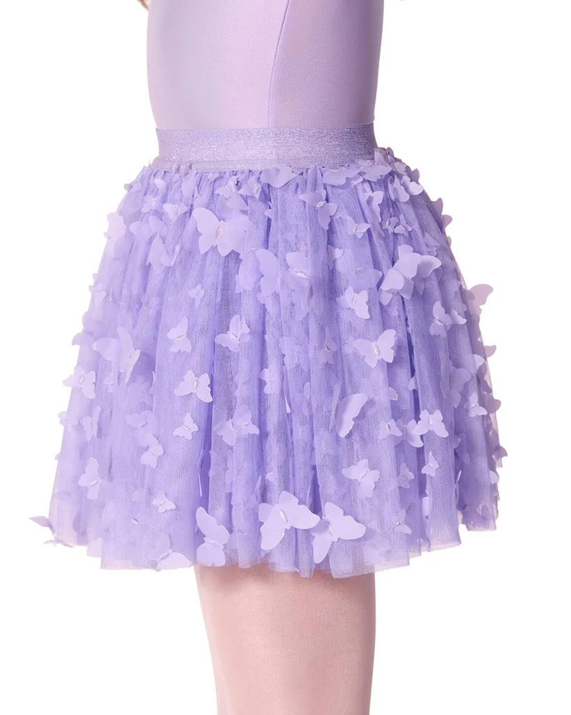 Capezio Float 3D Butterfly Tulle Pull-On Ballet Tutu - F12576C Girls - Image 7