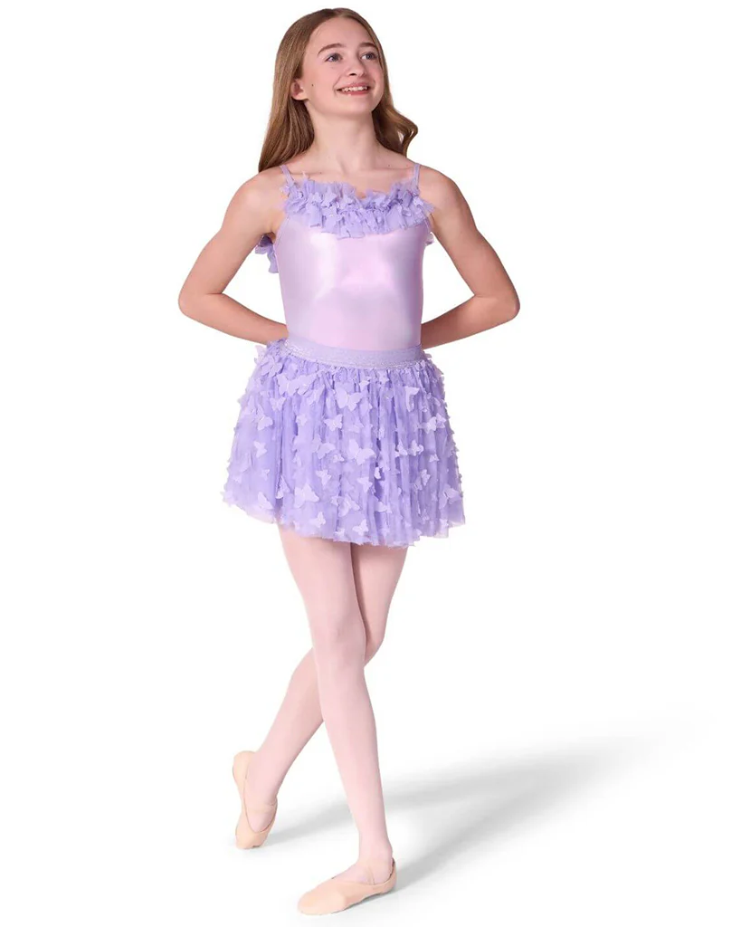 Capezio Float 3D Butterfly Tulle Pull-On Ballet Tutu - F12576C Girls - Image 8