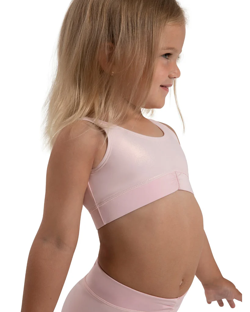 Capezio Freya Pinch Front Band Crop Top - 12284C Girls - Image 11