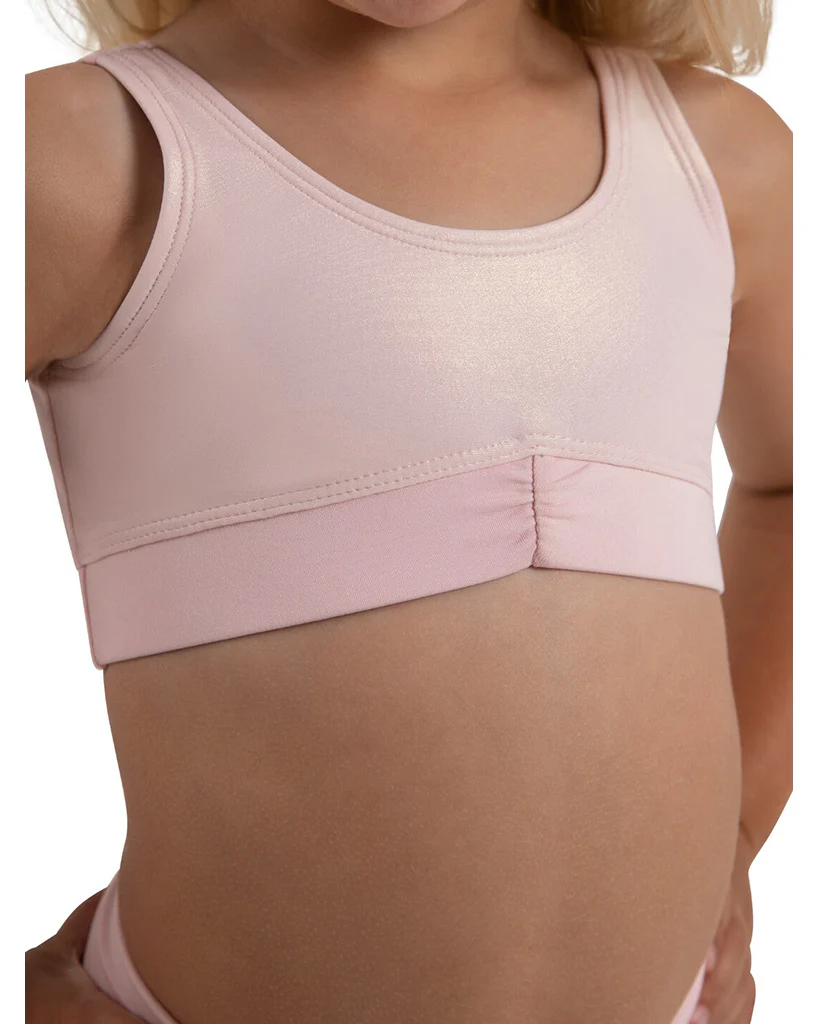 Capezio Freya Pinch Front Band Crop Top - 12284C Girls - Image 12