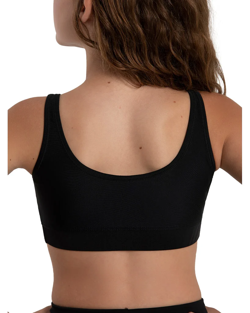 Capezio Freya Pinch Front Band Crop Top - 12284C Girls - Image 3