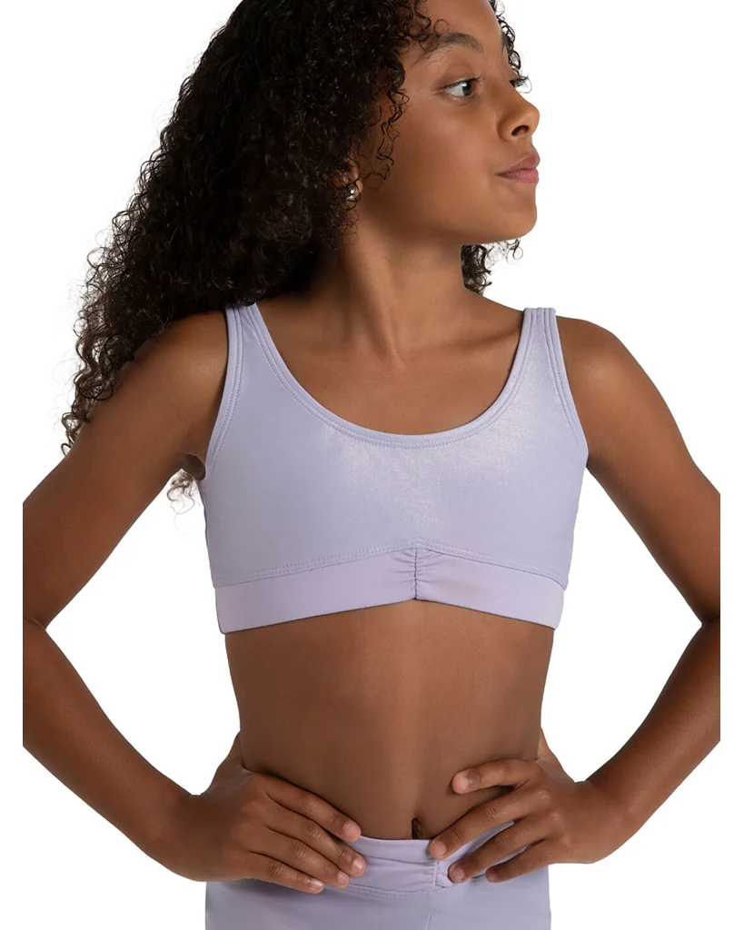 Capezio Freya Pinch Front Band Crop Top - 12284C Girls - Image 4