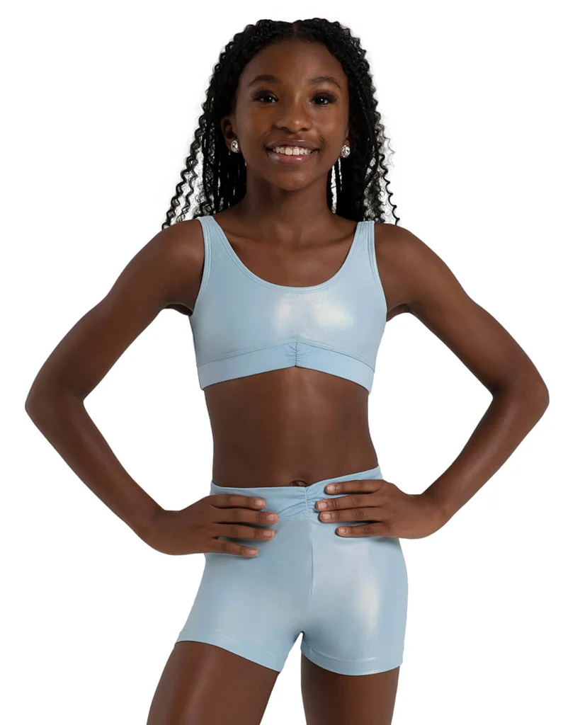 Capezio Freya Pinch Front Band Crop Top - 12284C Girls - Image 7