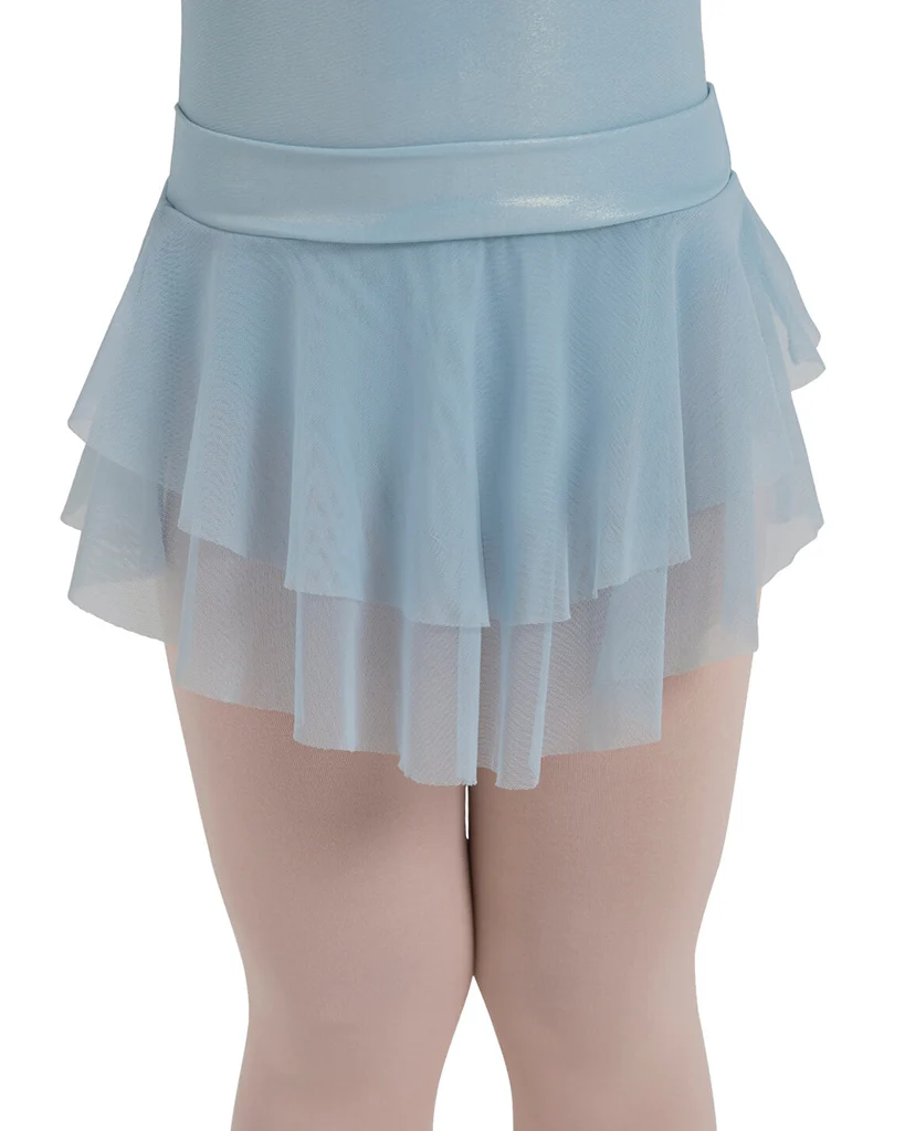 Capezio Wanderlust Isabella Two Tier Mesh Pull-On Ballet Skirt - 12286C Girls - Image 2