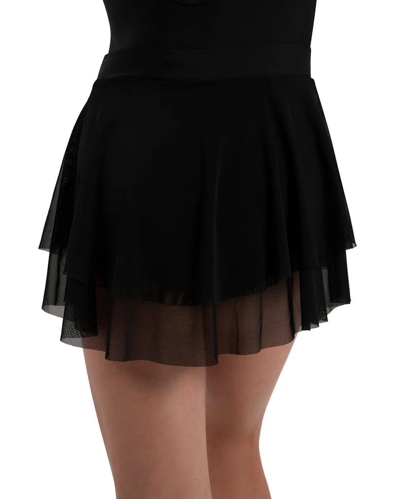 Capezio Wanderlust Isabella Two Tier Mesh Pull-On Ballet Skirt - 12286C Girls - Image 4