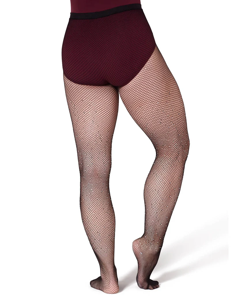 Capezio Professional All-Over Rhinestone Fishnet Dance Tights - 3505W Womens - Image 3