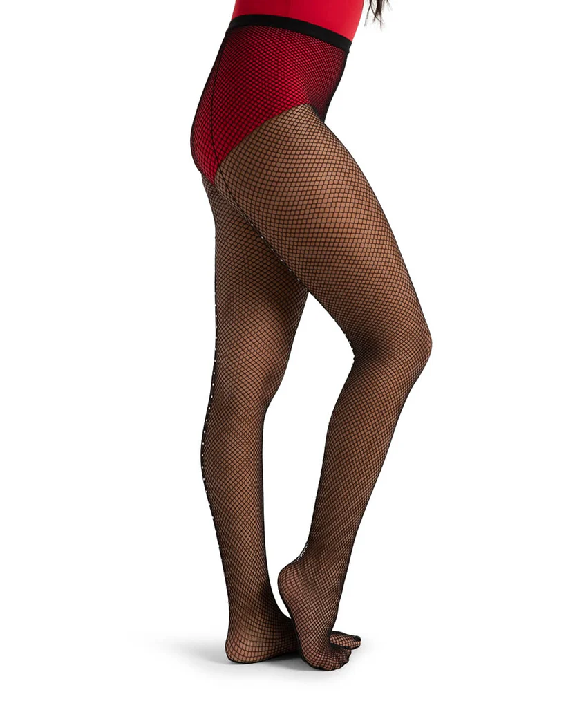 Capezio Professional Rhinestone Fishnet Dance Tights - 3005W Womens - Image 2