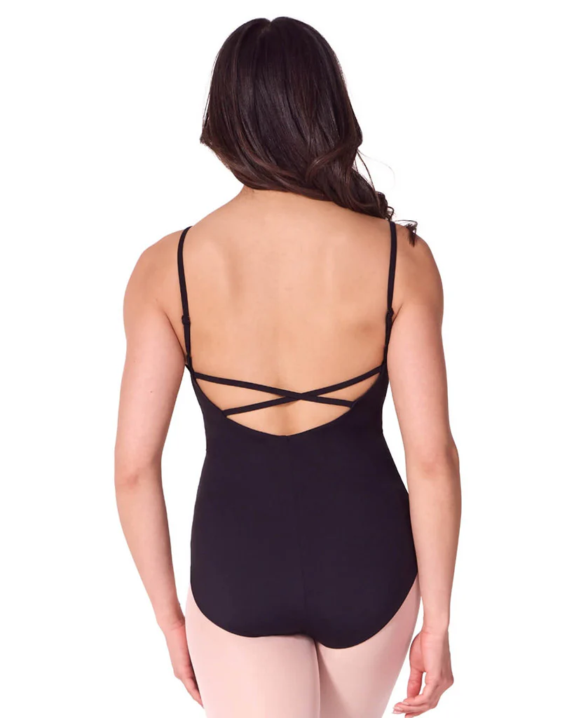 Capezio Soft Elegance Ruched Front Cross Back BraTek2 Camisole Leotard - EL100W Womens - Image 4