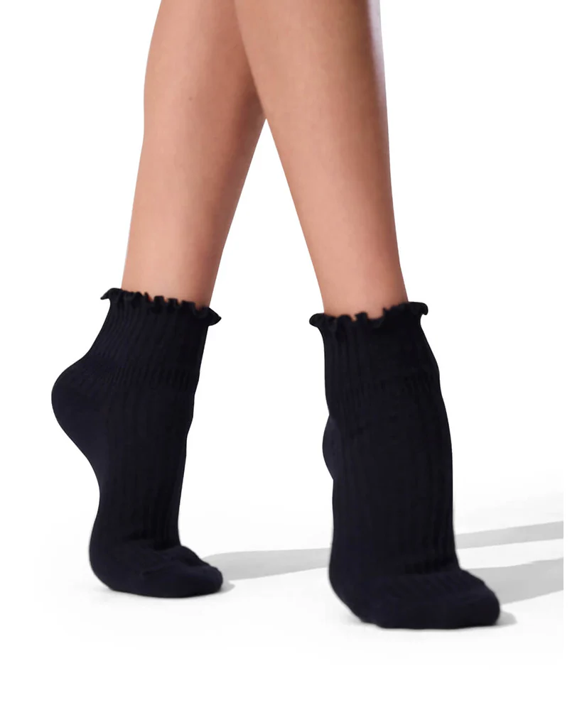 Capezio Scalloped Edge Socks 3-Pack - BG107C Girls/Boys - Image 2
