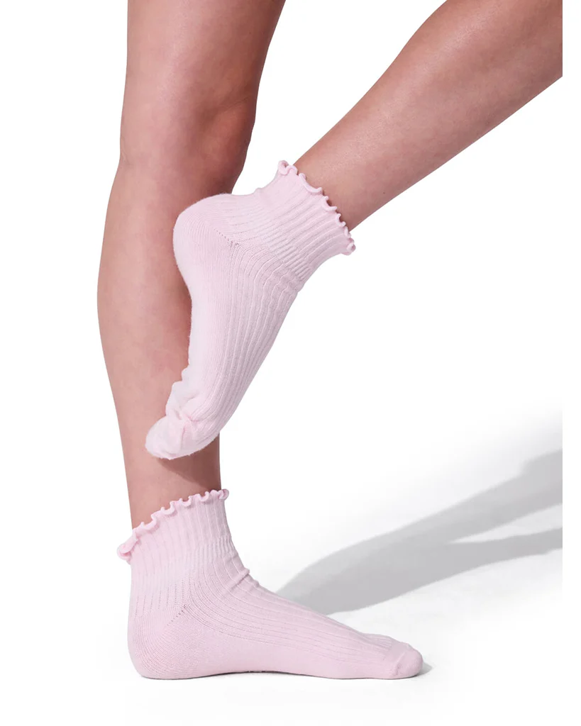Capezio Scalloped Edge Socks 3-Pack - BG107C Girls/Boys - Image 4