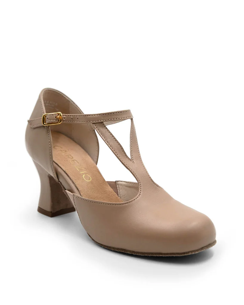 Capezio Shanel Y Strap Nappa Leather 2.5" Character Shoes - 849 Womens - Image 3