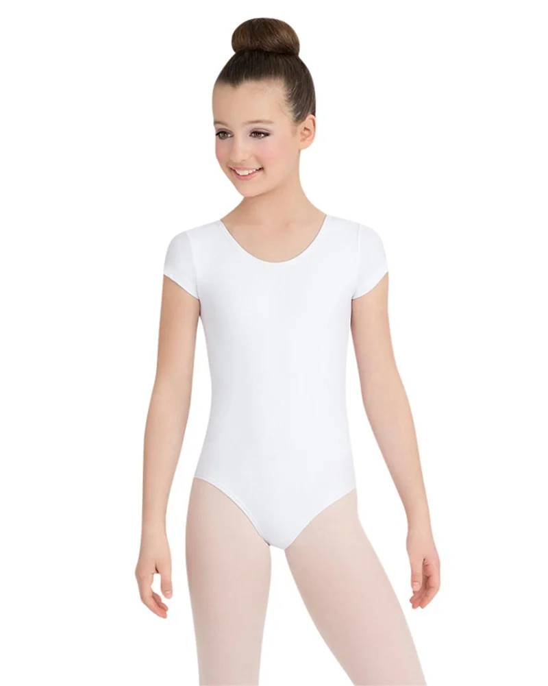 Capezio Team Basic Classic Short Sleeve Leotard - TB132C Girls - Image 5