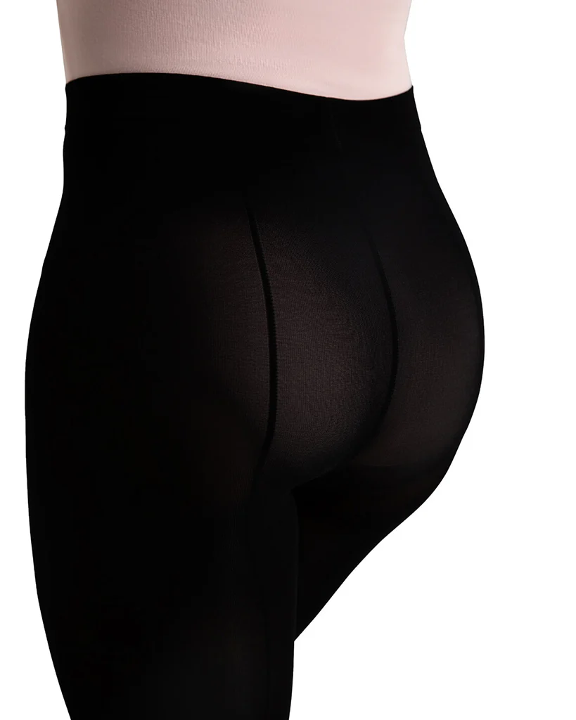 Capezio Ultra Soft Knit Waistband Transition Dance Tights With Back Seam - 1918W Womens - Image 2