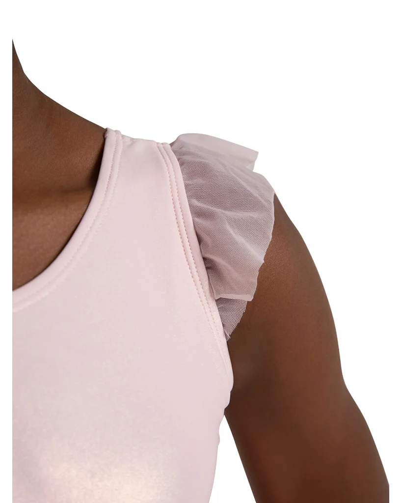 Capezio Wanderlust Voyage Metallic Flutter Sleeve Tank Tutu Ballet Dress - 12283C Girls - Image 4