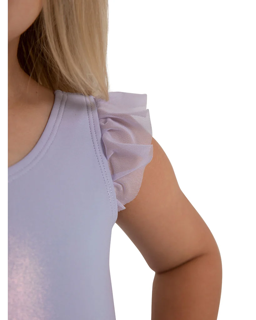 Capezio Wanderlust Voyage Metallic Flutter Sleeve Tank Tutu Ballet Dress - 12283C Girls - Image 8