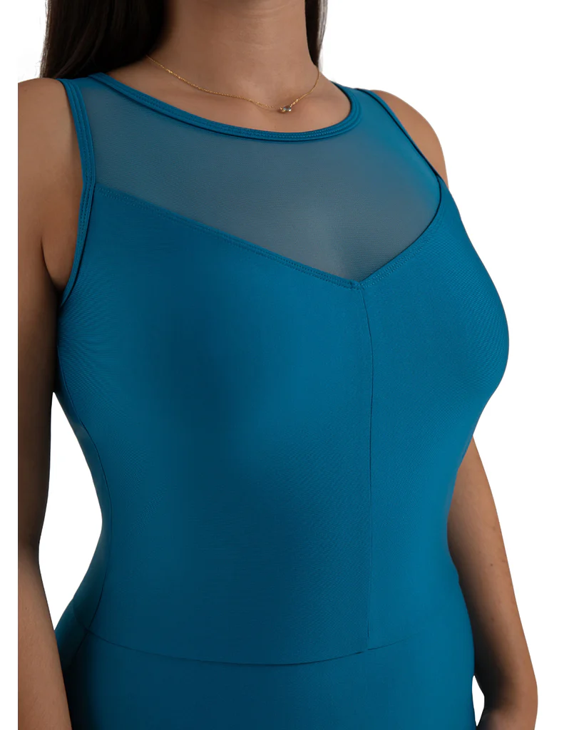 Capezio Yarrow Mesh Neckline Open Back Tank Leotard - 12269W Womens - Image 10