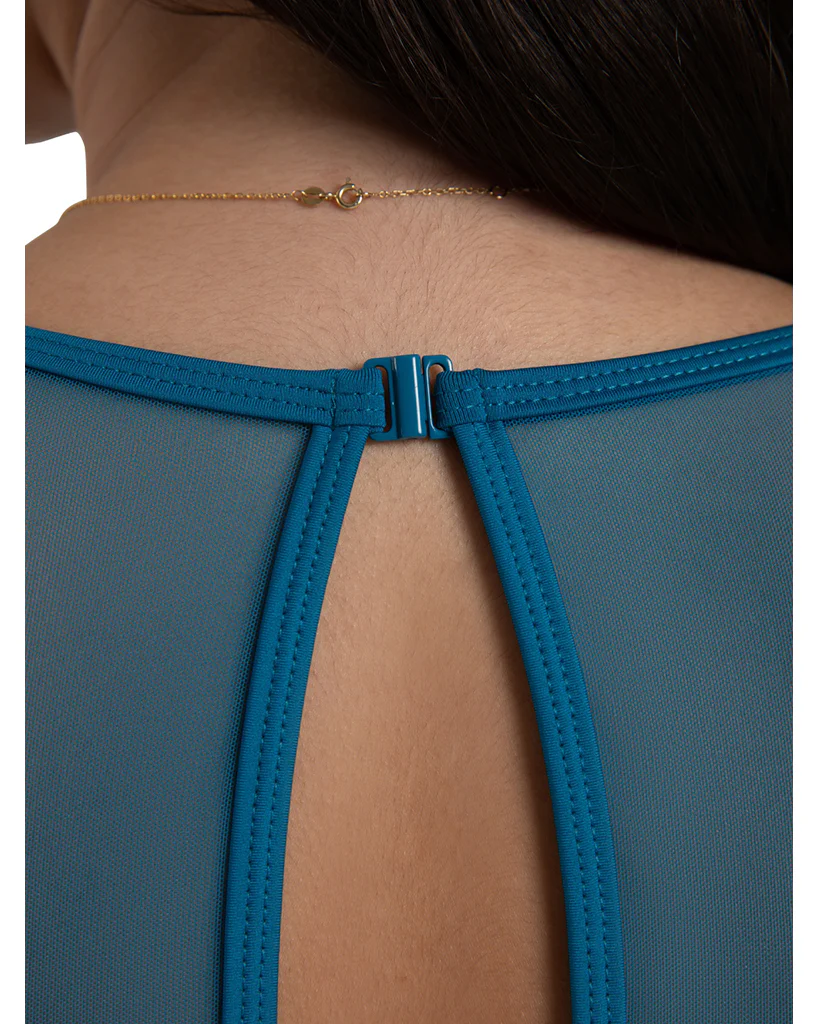 Capezio Yarrow Mesh Neckline Open Back Tank Leotard - 12269W Womens - Image 9