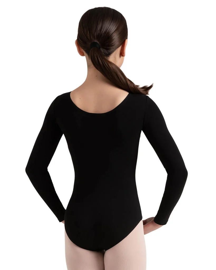 Capezio Classic Cotton Long Sleeve Leotard - CC450C Girls - Image 3
