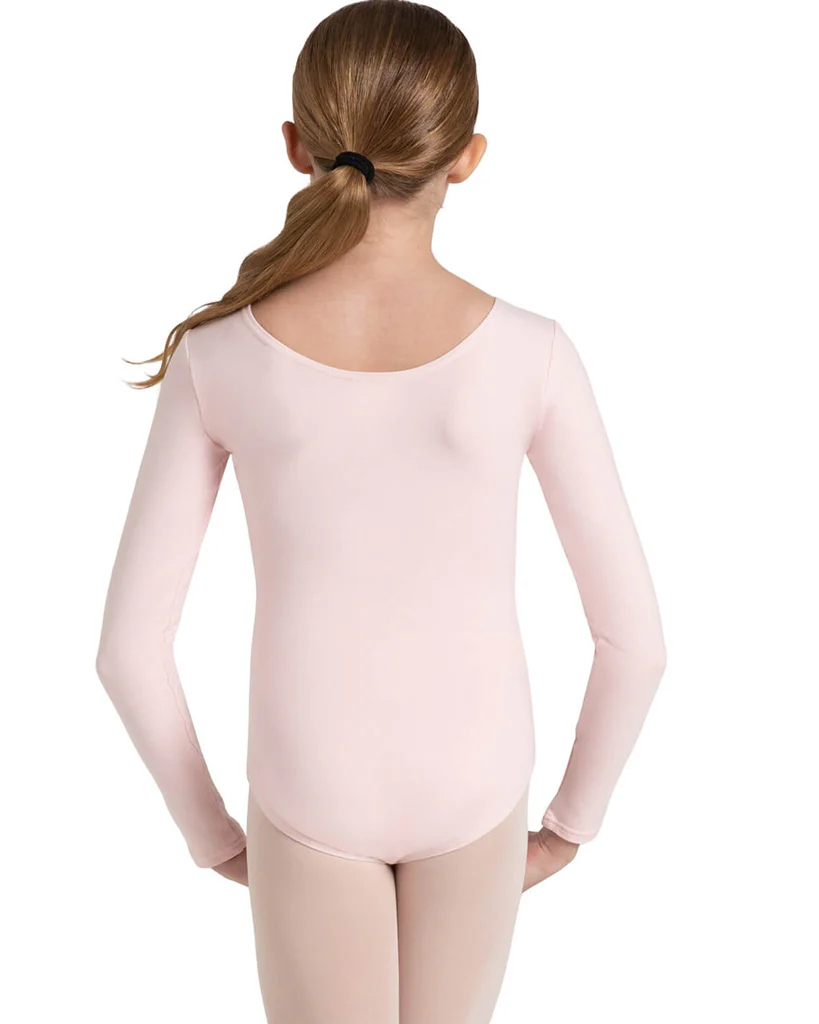 Capezio Classic Cotton Long Sleeve Leotard - CC450C Girls - Image 6