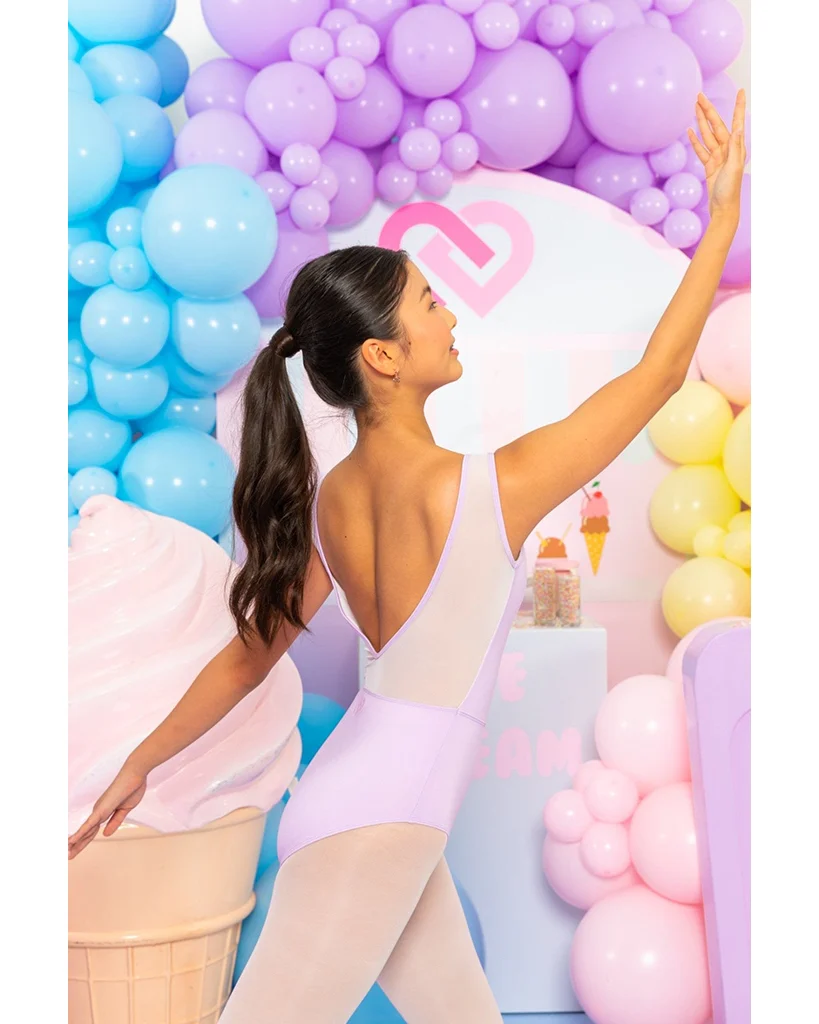 Claudia Dean World Gelato Ice Cream Collection Mesh Seamed Tank Leotard - Womens - Image 6