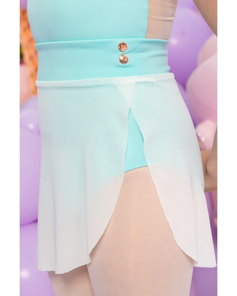 Claudia Dean World Odile Ice Cream Collection Rose Gold Clip Seamed Wrap Skirt  - Womens - Image 3
